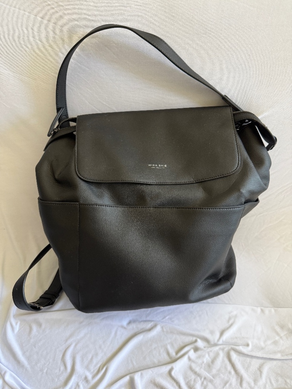 Mina Baie Diaper Bag - Black